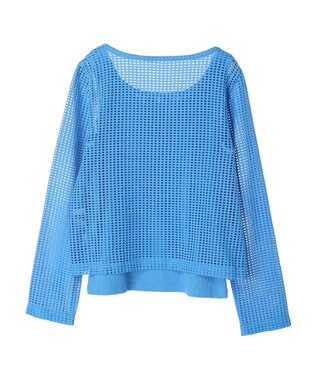 earth music&ecology ＳＥＴ２点メッシュカーディガン＋インナー Blue