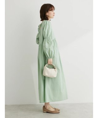 Green Parks ・Ｐｅｔｉｔ　Ｆｌｅｕｒウ゛ィラーゴスリーブワンピース Mint Green