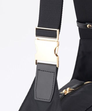 LA BAGAGERIE メタルバックル　ボックスショルダー　SSサイズ ブラック
