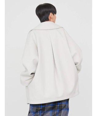 AMERICAN HOLIC 中空ＦＩＢＥＲコクーンミディコート Light Gray