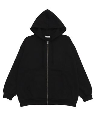 WEGO 【SCHOOLITEM】ルーズフィットZIPパーカー ブラック