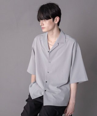 WEGO 【ユニセックス着用ITEM】クレープオープンカラーシャツ（SS） グレー