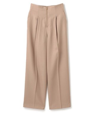 BEIGE， TERNES / フロントジップワイドパンツ Milk tea