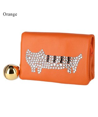 tsumori chisato CARRY キラネコ　2つ折り財布 オレンジ