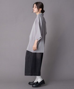 WEGO 【ユニセックス着用ITEM】クレープオープンカラーシャツ（SS） グレー