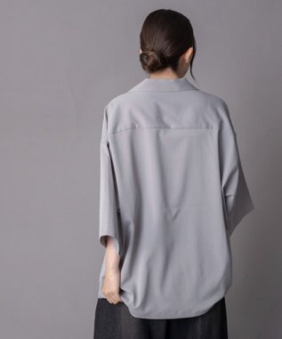 WEGO 【ユニセックス着用ITEM】クレープオープンカラーシャツ（SS） グレー