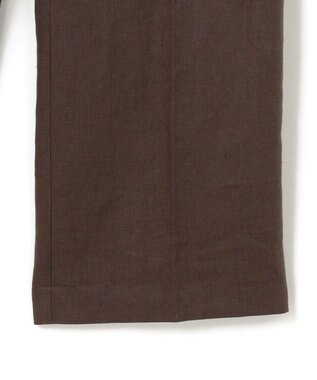 BEIGE， 【GISELe ６月号掲載】CRINUM / ストレートリネンパンツ Dark Brown