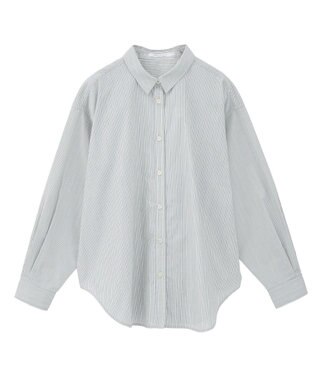 AMERICAN HOLIC イージーケアブロードシャツ Stripe Gray