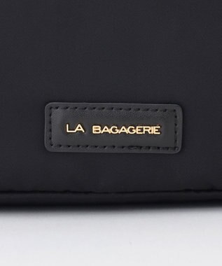 LA BAGAGERIE メタルバックル　ボックスショルダー　SSサイズ ブラック