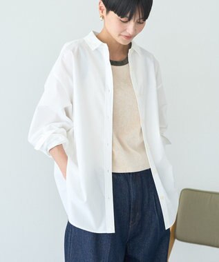 AMERICAN HOLIC イージーケアブロードシャツ Off White