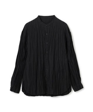 【HIGH GRADE LINE】マックスプリーツワッシャー　バンドカラーシャツ