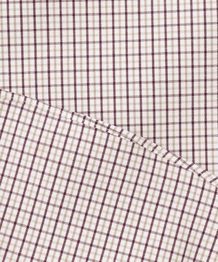 J.PRESS MEN 【PREMIUM PLEATS / 形態安定】タッタソールチェック シャツ / B.D. ベージュ系3