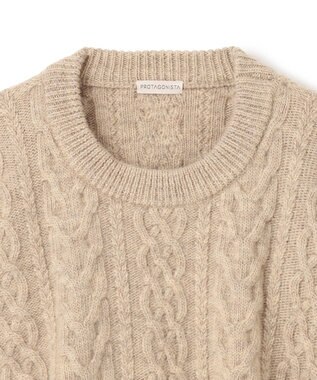 BEIGE， PROTAGONISTA / ケーブルニット Beige