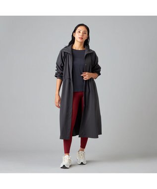 Chacott Chacott BALANCE ドライストレッチデザインTシャツ ダークグレー杢