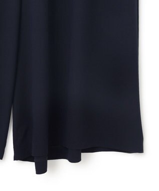 23区 L 【Lサイズ限定/吸水速乾/UVカット/接触冷感/】ストレッチジョーゼット ガウチョパンツ ネイビー系