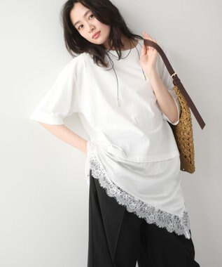 Green Parks レースドッキングＴシャツ