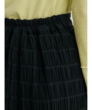 Green Parks ・ＳＵＧＡＲ　ＳＰＯＯＮ　シャーリングギャザースカート Black