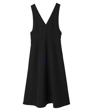 earth music&ecology Ｖネック切替ジャンスカ Black