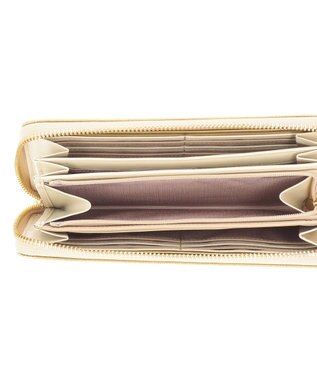 LANVIN en Bleu リュクサンブールブリエ ラウンド長財布 ゴールド