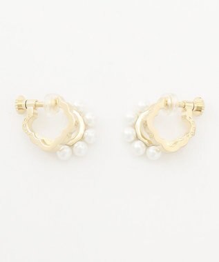 PEARL CLOVER HOOP EARRINGS イヤリング / TOCCA | ファッション通販