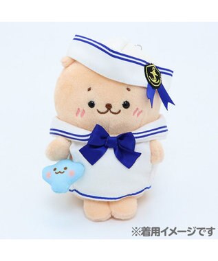 Mother garden しろたん ついてきちゃうしろたん 《らっこいぬ》 マスコット キーホルダー 12cm ベージュ