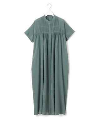 23区 L 【接触冷感/速乾性/洗える】エアリーブライトローン ワンピース セージグリーン系