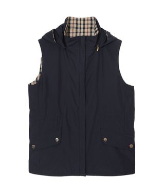 DAKS リバーシブル ハウスチェックベスト ブラック