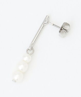 ANY 【WEB限定】トリプルパールピアス(両耳用) シルバー