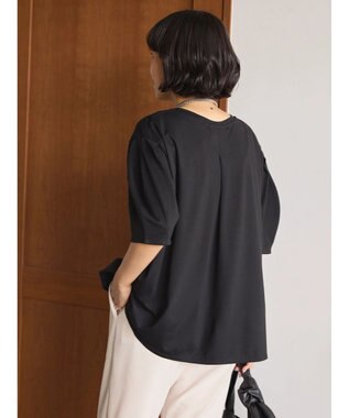 AMERICAN HOLIC 接触冷感袖コンシャスカットプルオーバー Black