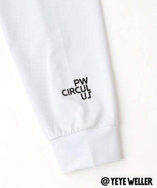 PW CIRCULUS 【UNISEX】【コラボアイテム】Yeyeコラボ ロングスリーブモックネックT ゴルフ ホワイト系