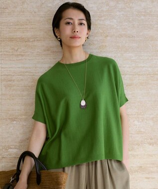 自由区 【カタログ掲載】ドライシアーファインゲージプルオーバー ニット