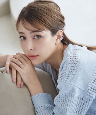 Tiaclasse バタフライ イヤーカフ シルバー