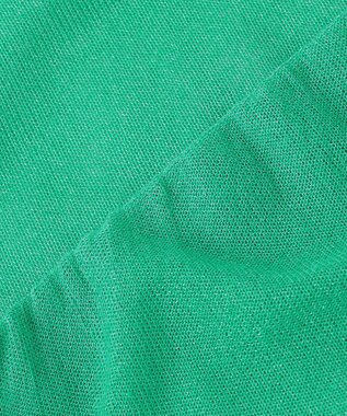 Feroux 【洗える】シアーカラー カーディガン グリーン系