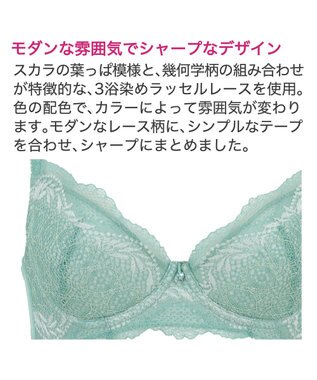 BRADELIS New York 【BRADELIS New York / 育乳補整ブラ・STEP1 集める】ウェンディステップ1ブラ24A1 ダスティグリーン