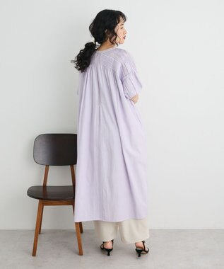 CRAFT STANDARD BOUTIQUE クロッシェレースピンタックワンピース Purple