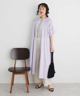 CRAFT STANDARD BOUTIQUE クロッシェレースピンタックワンピース Purple
