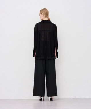 uncrave シアーベロアリブ シャツ ブラック