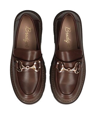 Bridget Birkin 【Bridget Birkin】ダブルステッチビットローファー ダークブラウン