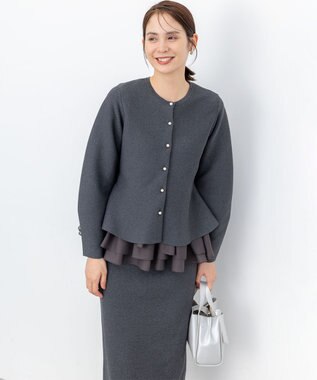 組曲 L 【WEB限定】スポンディッシュニットアップ グレー系