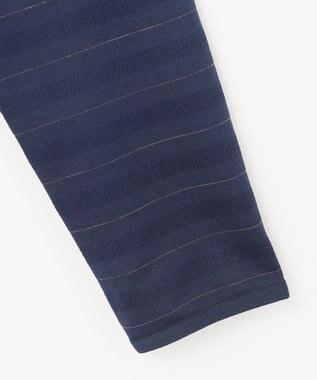 23区GOLF 【WOMEN】便利なUV羽織！【吸水速乾/UVカット】ラメボーダージャージ ネイビー系