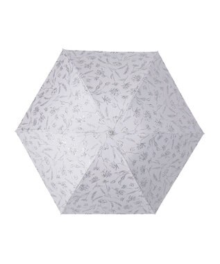 MOONBAT Fuwacool(フワクール) フワクールホワイト 晴雨兼用日傘 折りたたみ傘 シャイニープランツ 軽量 一級遮光／遮熱／UV ライトグレー