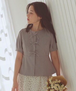 リボンブラウス ジャケット