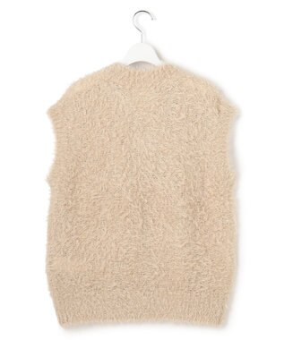 23区 L 【GOLD LABEL】ファーモール ベスト ベージュ系