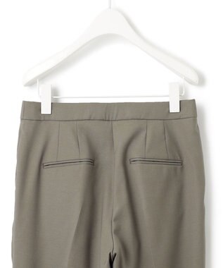 ICB 【新色追加・洗える】 ウールマットウース テーパードパンツ アッシュカーキ系