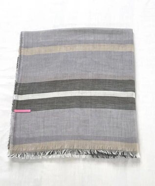 POLS 播州織 極細コットンストール グレイ