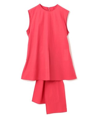 BEIGE， 【洗える・GISELe 6月号掲載】MALLOW / バックリボンコットンノースリーブブラウス Poppy Red