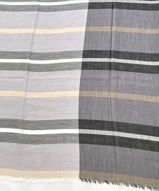 POLS 播州織 極細コットンストール グレイ