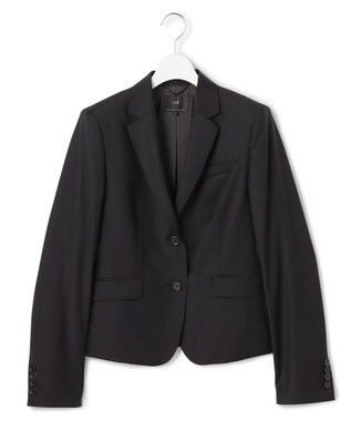 23区 【セットアップ対応】ファインネスウール 二つ釦 ジャケット ブラック系