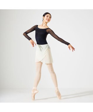 Chacott ◎【AKANE TAKADA】ロングスリーブレオタード ブラック