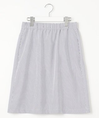 23区GOLF セットアップ企画【23Fondation/WOMEN】【吸水速乾】サッカーストライプ ツーピース ネイビー系2